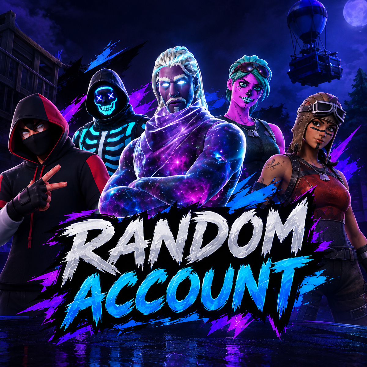 🎮🔥 RANDOM FORTNITE ACCOUNT — RARE SKINS! 🌌💎